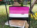 kleine Clutch handmade Handtasche - pink
