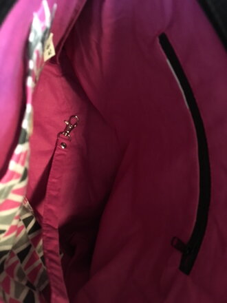 Rot gepunktete Handmade Handtasche groß